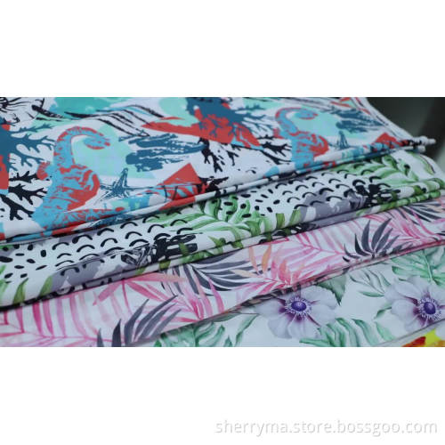 Blommig chiffong 100% polyester tryckt tyg
